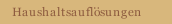 Haushaltsauflösungen